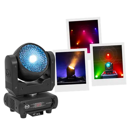 Lyre LED Wash "IZY 120 Wash" 120W DMX 14 canaux – Mac Mah